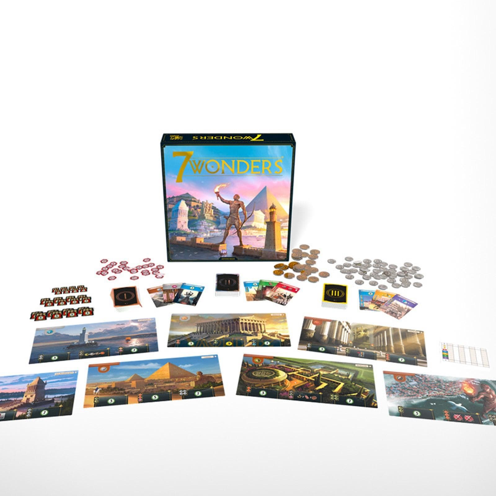 Seven Wonders Board Game (New Edition) Family, Civilization And Adult Strategy Board Game | 3 To 7 Players One Size