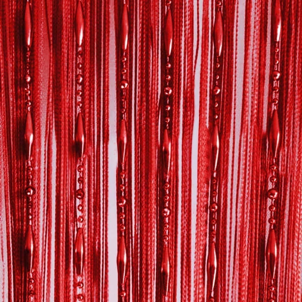 Decorative Chain Bead Dew Drop Crystal Glass Door Room Divider Door Curtain Curtain String Window red