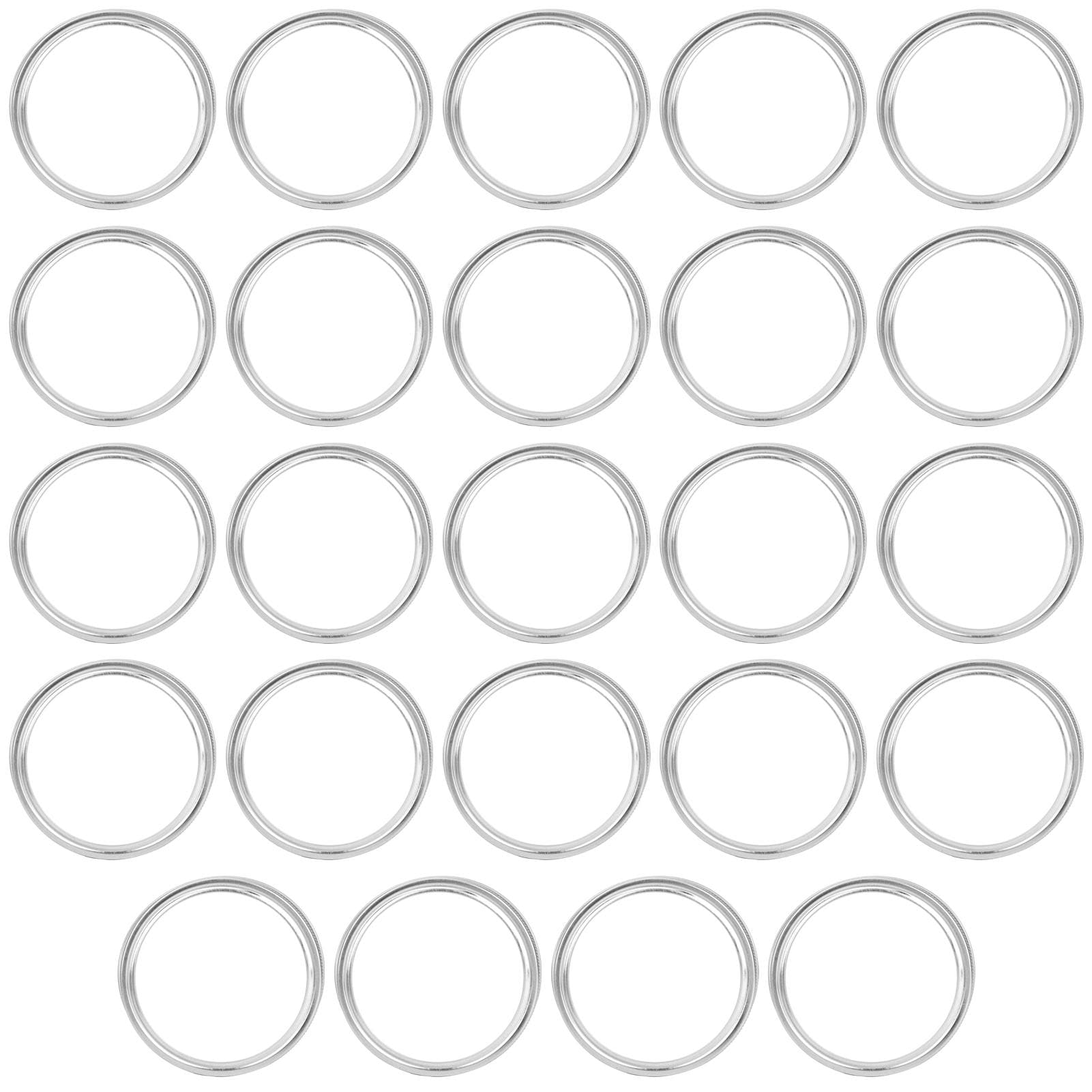 24pcs Jar Sealing Storage Lids SplitType Solid Caps Round Shape Can Accessory Kitchen 86MM