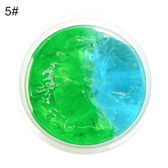 Multicolor Clear Crystal Slime Stretchy Clay Kids Toy