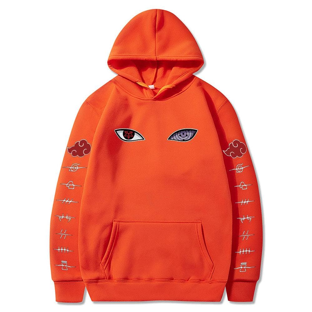 Naruto Cosplay Hoodie Harajuku Sweatshirts Men Cotton Hoodies XXL Nacarat