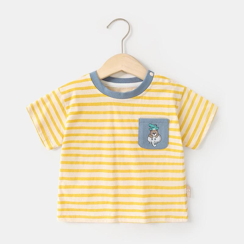 Baby Clothes Casual Short-sleeved T-shirts Summer Clothes Boys Girls Baby Children Children Summer Half-sleeved Tops 120cm