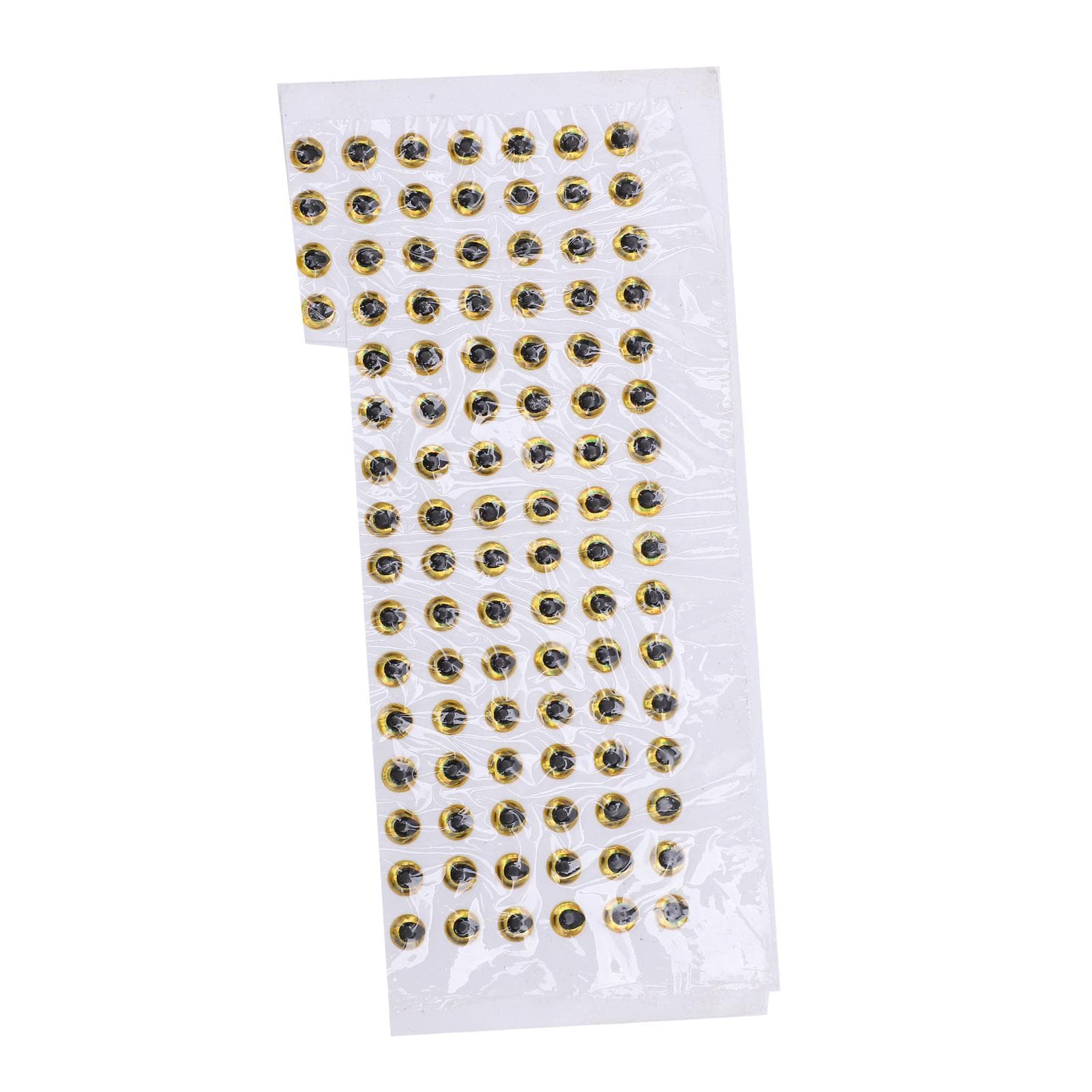 100Pcs Fish Eyes 4mm Durable 3D Round Soft DIY Lightweight Delicate Fishing Lure EyesGold