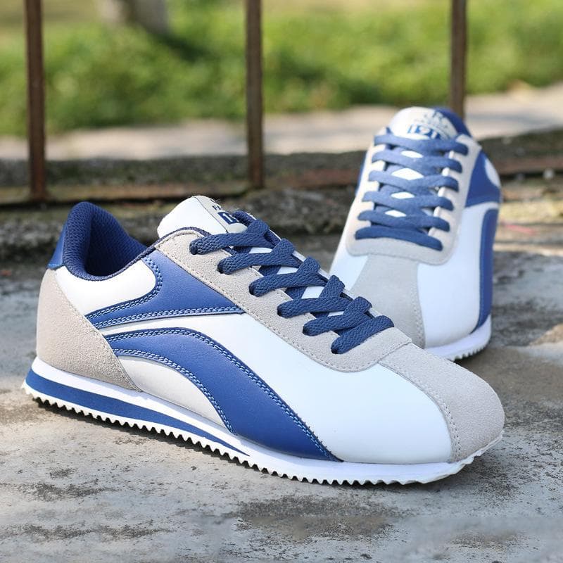 Men's Retro Low-Top Leather Running Shoes - Casual Fashion Sneakers for Spring and Autumn 40