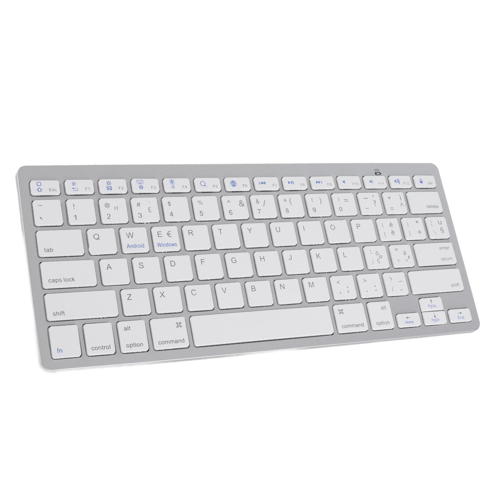 Wireless Bluetooth Keyboard Portable Compact Ultra Thin Bilingual Universal for PC Laptop Italian