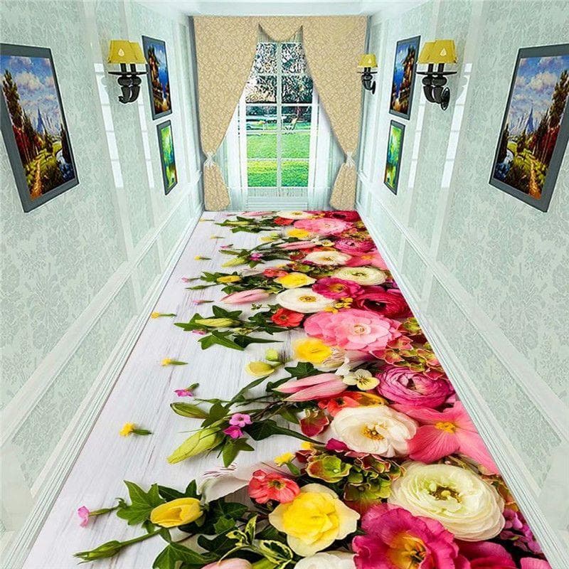 All Size Hallway Carpet Wedding Corridor Rug Stairs Carpet Home Floor Runners Rugs Hotel Entrance Aisle Floor Long Rug Bedroom Customized size