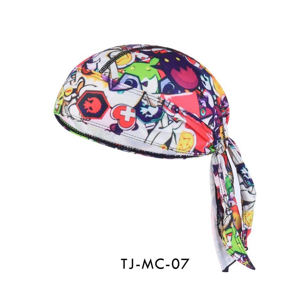 Quick Dry Cycling Cap Sunscreen Bandana Headscarf Fishing Sun Cap Pirate Cap Running multicolor2
