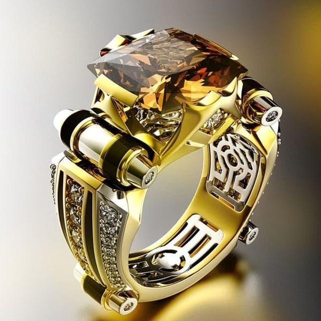 Vintage Jewelry Rings For Men Gothic Stainless Steel Ring Gold Color Fidget Ring Mens Jewellery Indian Jewelry Anillo Hombre 13