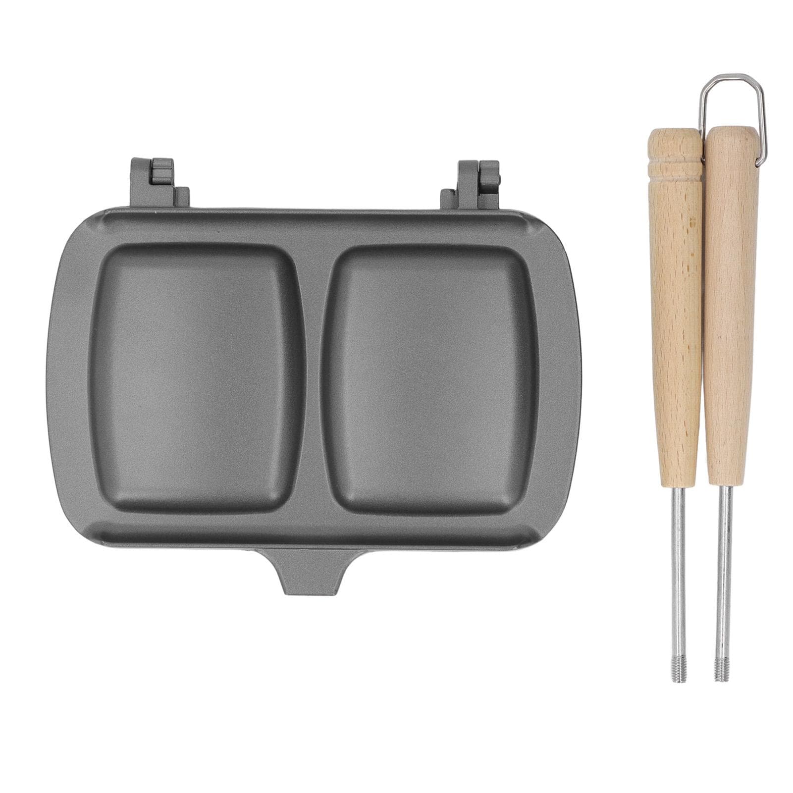 Double Sided Frying Pan Fast Heat Conduction Evenly Heated Detachable Sandwich Pan with Hook for L(for 6.5-9kg)