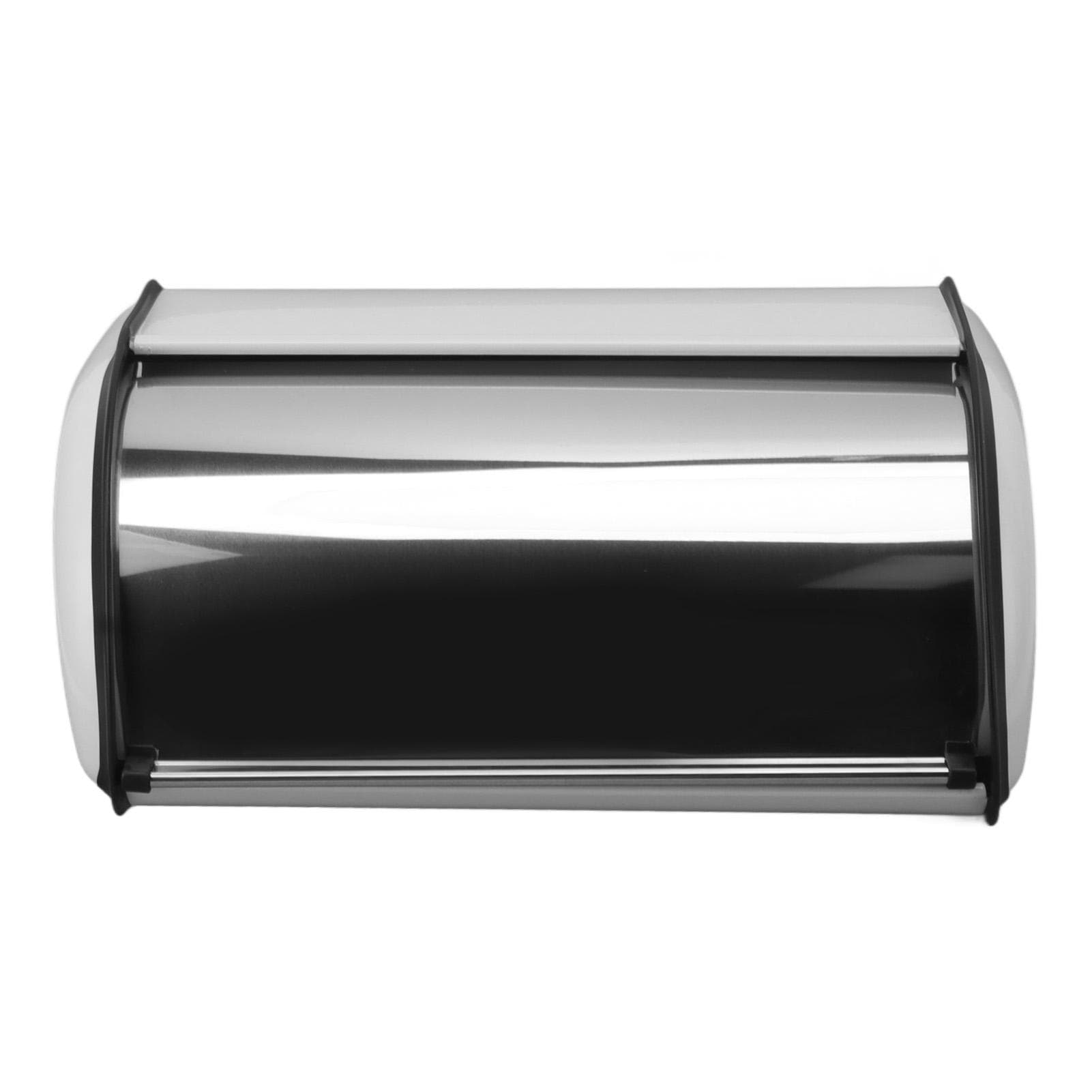 Iron Bread Bin Durable Bread Storage Container Mirror Polished Bread Bin Storage Case for Home Shop white