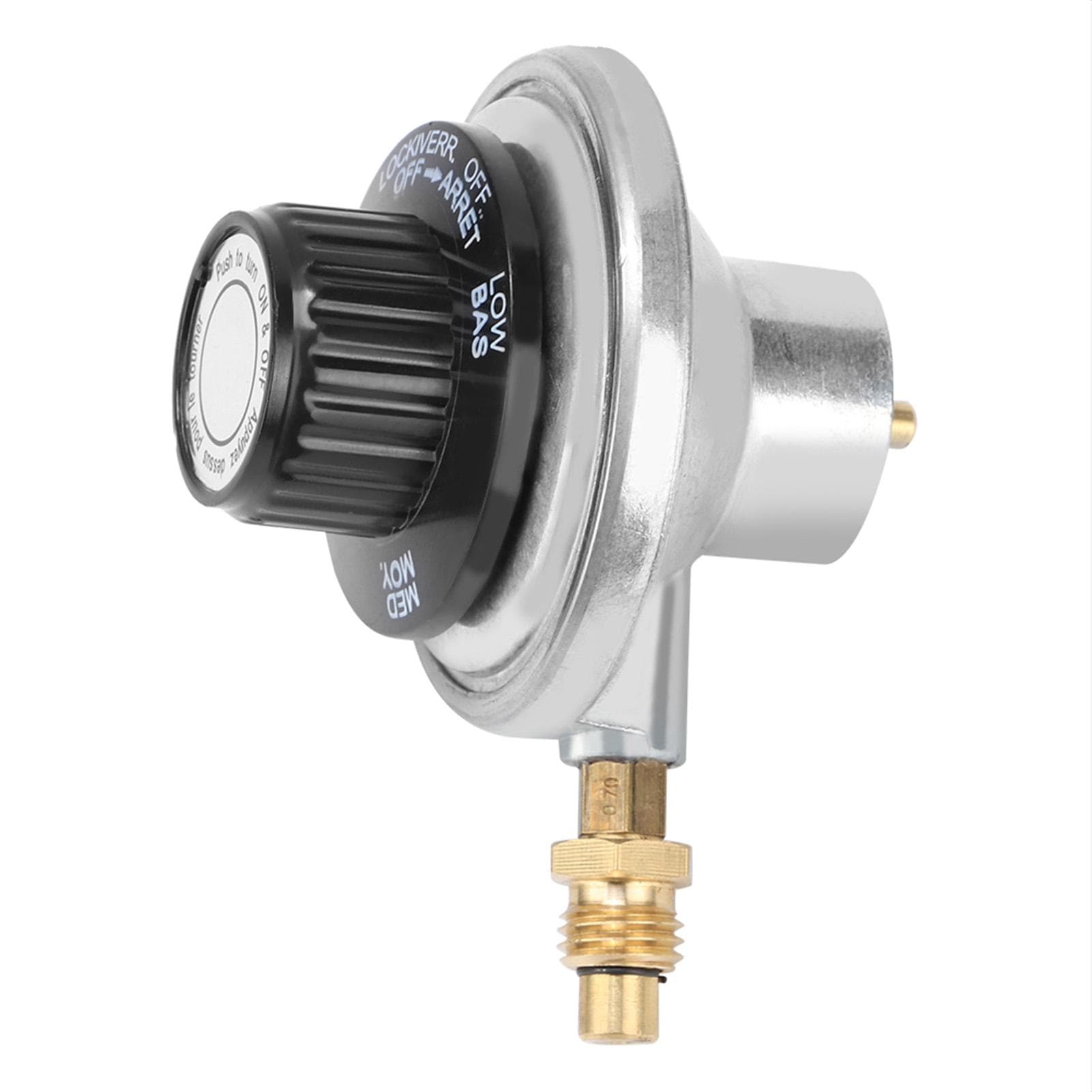 Zinc Alloy 1 ?20UNF Propane Gas Low Pressure Adjustable Regulator Control Valve BBQ Grill