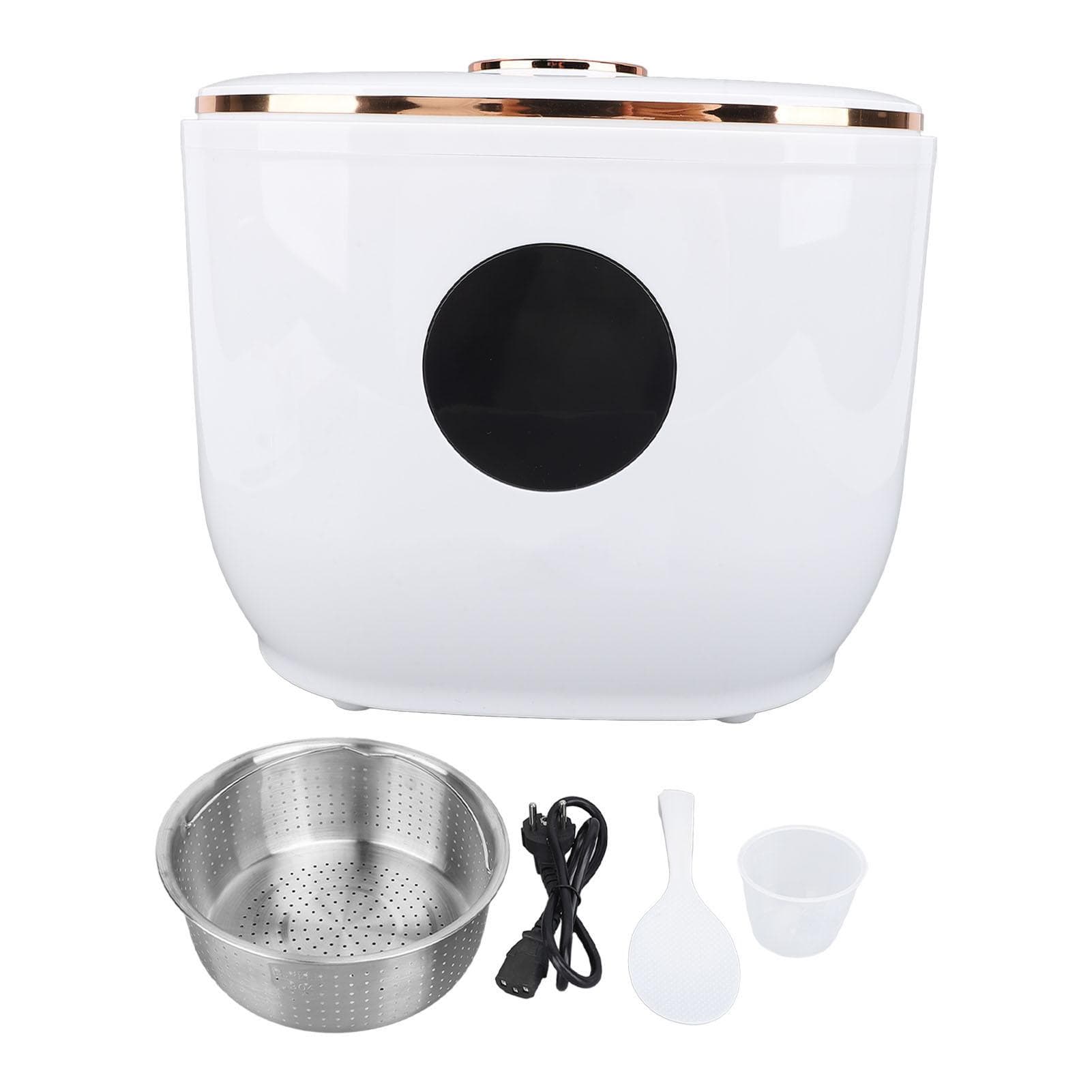 500W 3L Non Stick Electric Mini Rice Cooker Multifunction with 24 Hour Timer Preset Keep Warm L