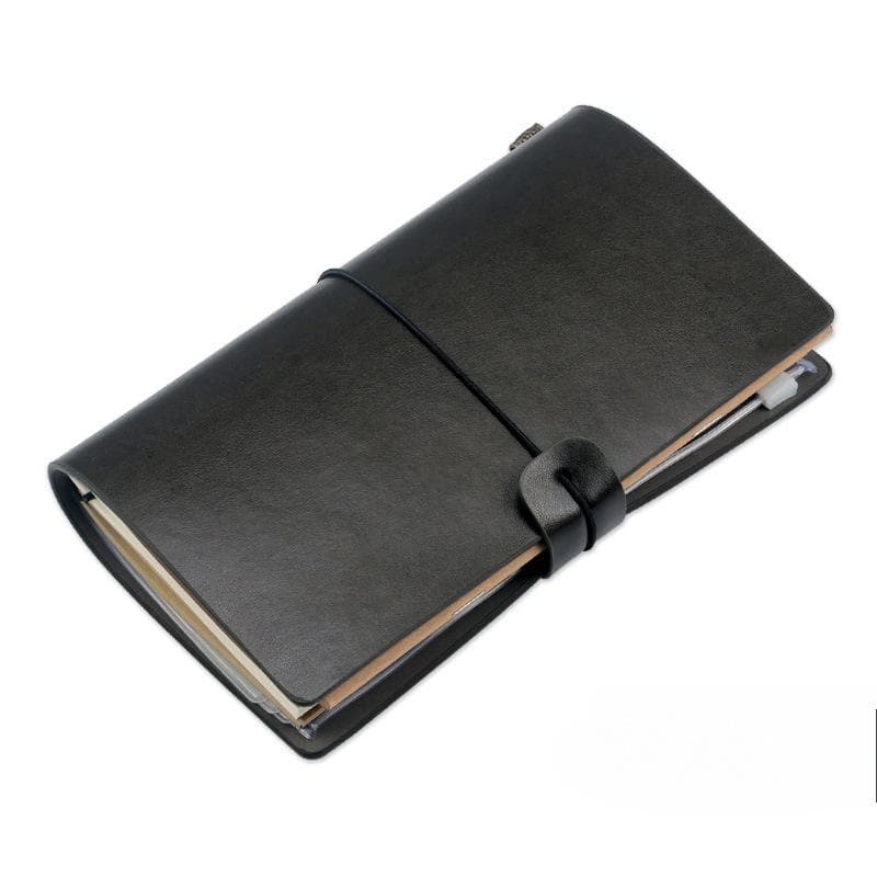 Creative Notebook Travel Ledger A6 Loose-leaf Simple Diary Retro Portable Ledger A6 grey