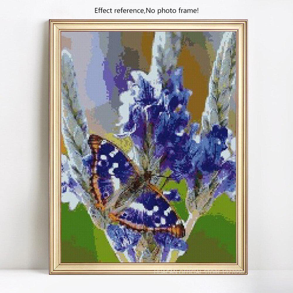 Diamond Painting Butterfly And Flower Full Display Diamond Embroidery Animal Cross Stitch Rhinestone 20X30CM