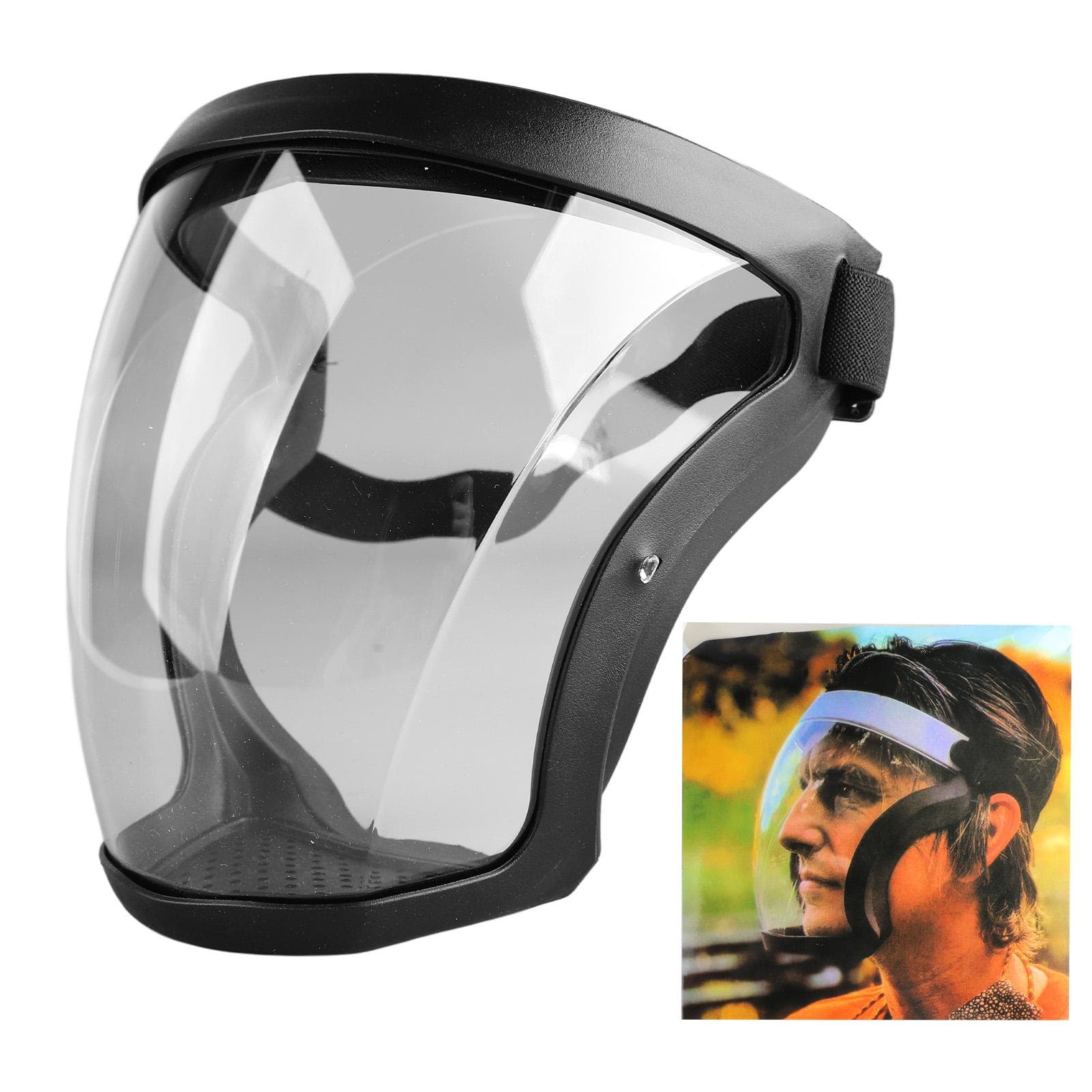 Face Shield Full Face Protective Clear Visibility Splash Proof Anti Sand Safety Face Guard for