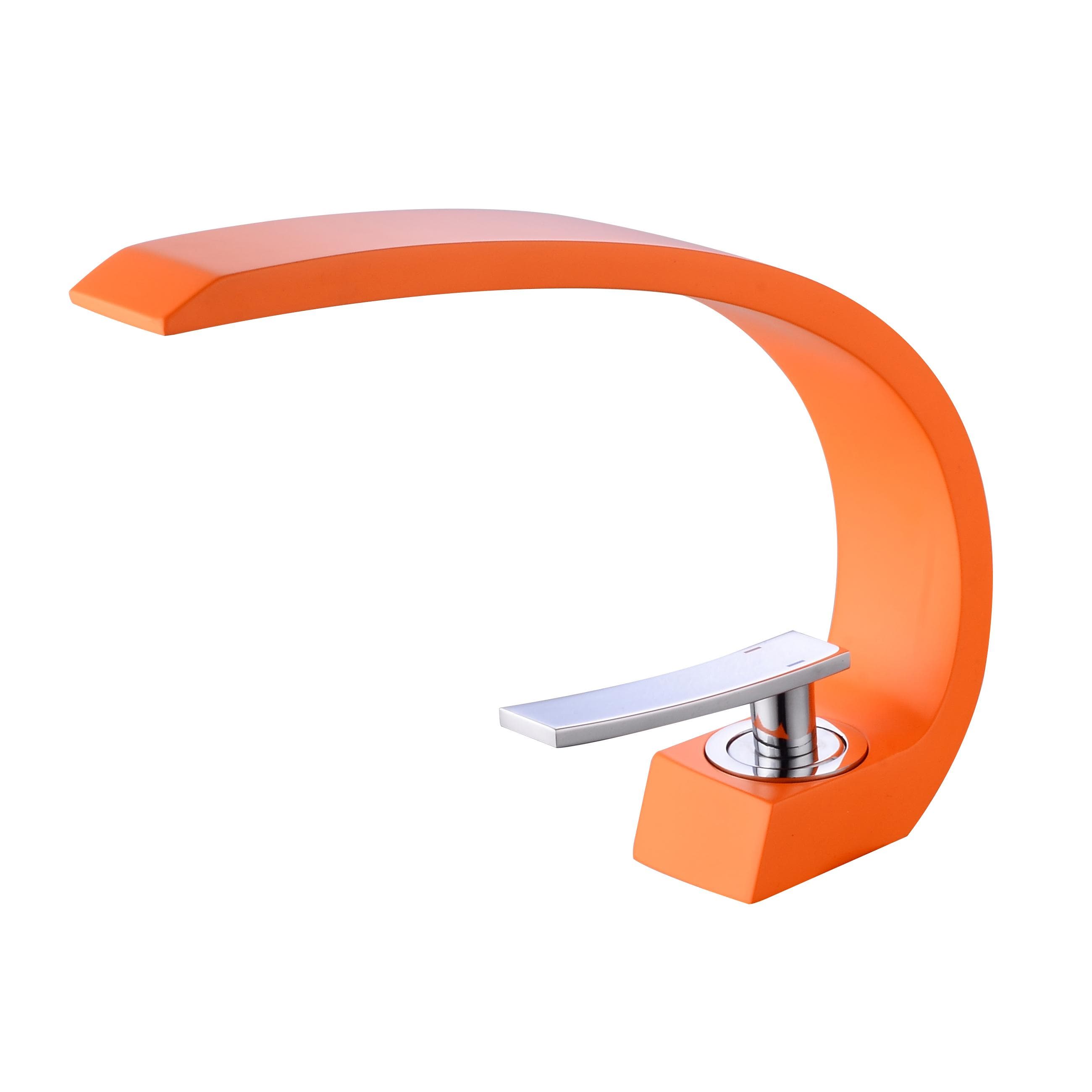 BAKALA Washbasin Design Bathroom Faucet Mixer Waterfall Hot and Cold Water Taps For Basin Of Bathroom F6101-1 orange