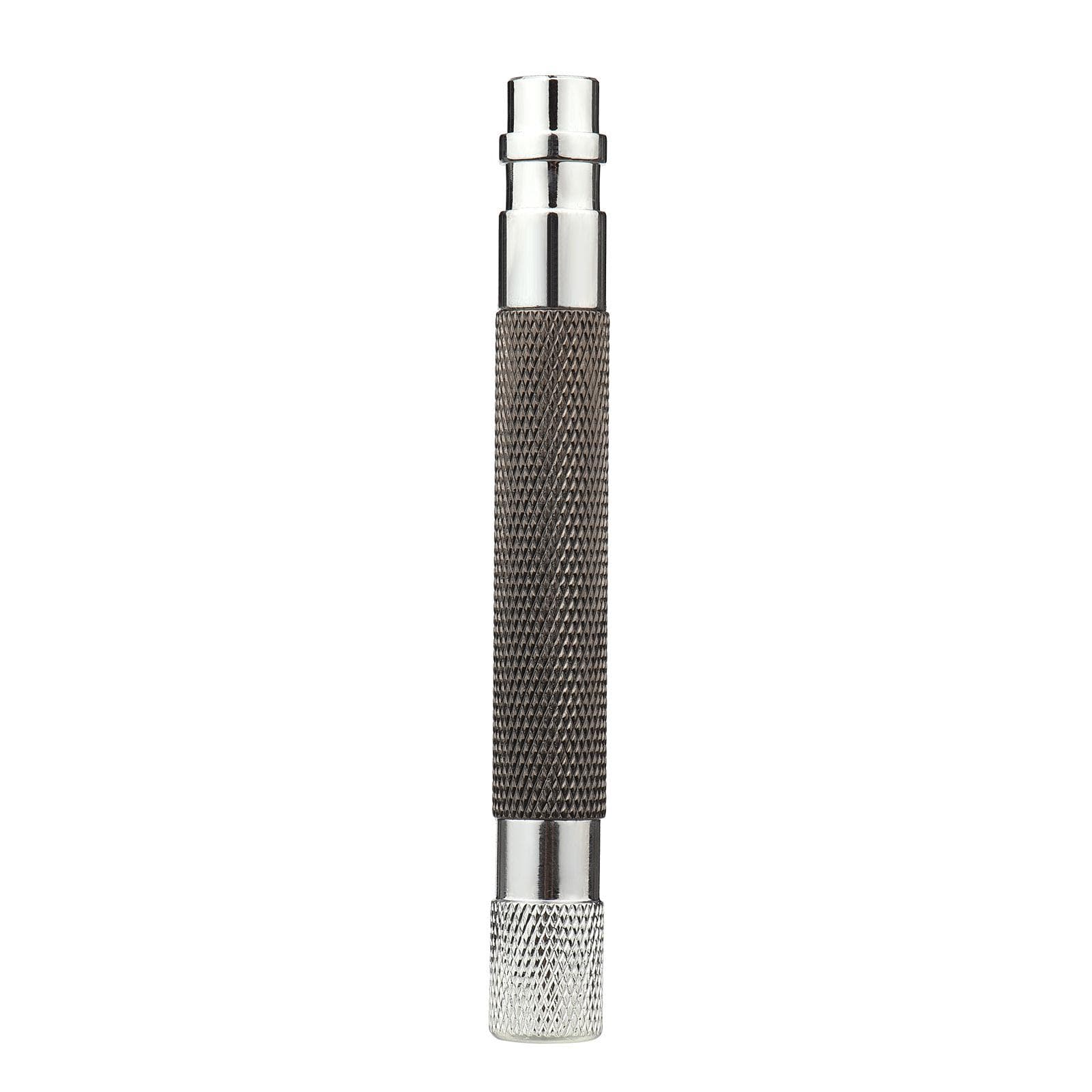 Shaving Handle for Double Edge Shaving Razor Stainless Steel Safety Beard Razor Replacement Razor black
