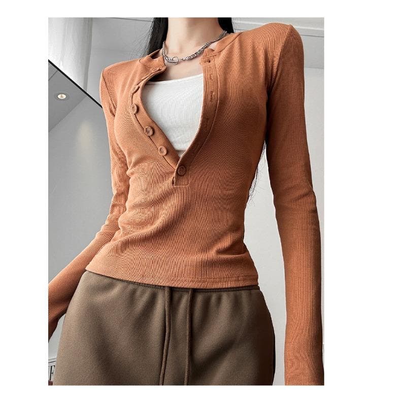 Small Scented Jacket T-shirt for Women's Spring Women's New Slim and Pure Long-sleeved Base Shirt Top XL