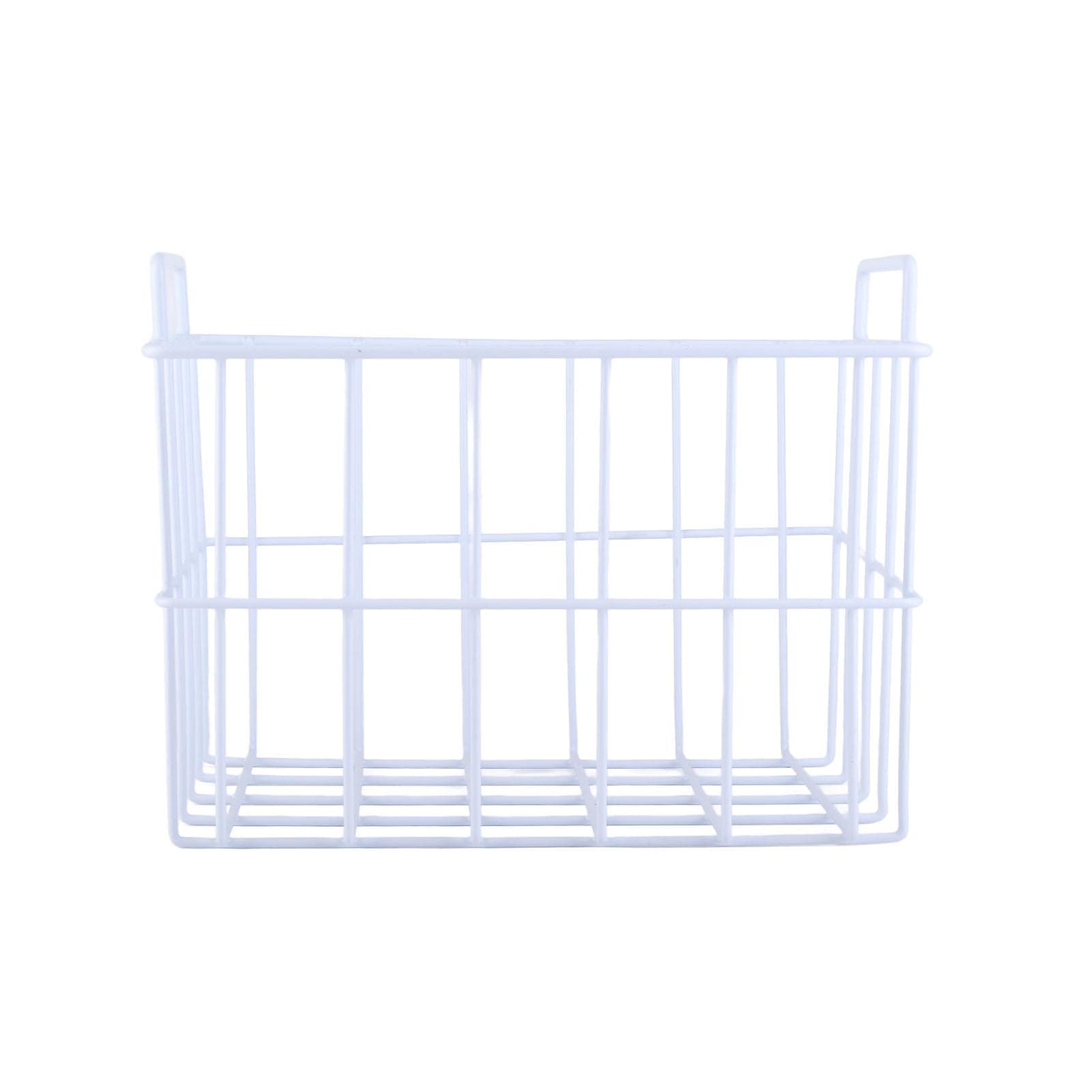 Fridge Freezer Basket Multipurpose Large Capacity Metal Wire Storage Basket for Refrigerator 200mm/7.87in