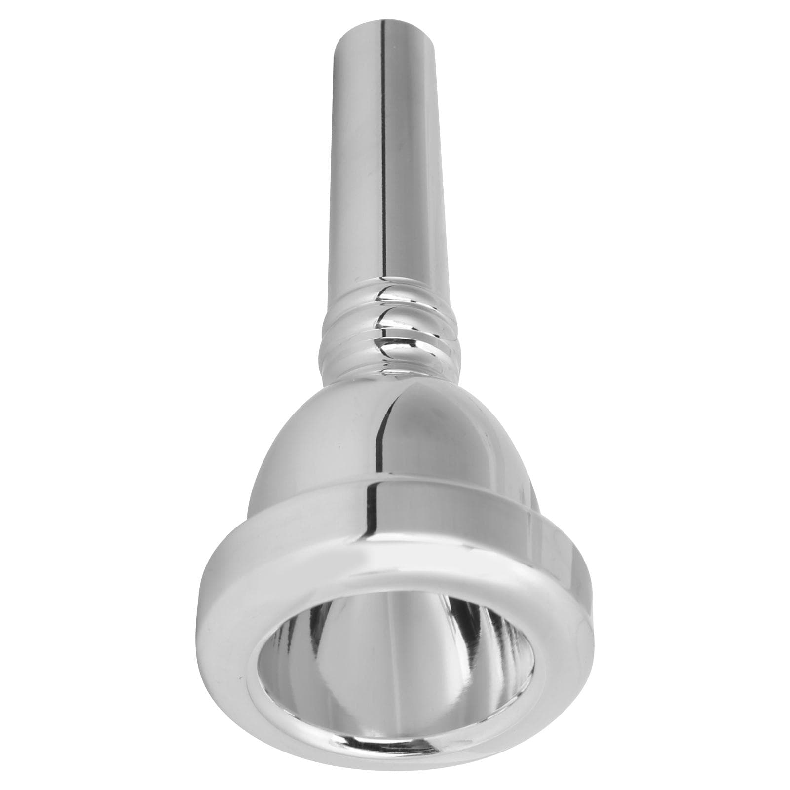 12in Horn Mouthpiece Durable Copper Musical Instrument Accessory for Tenor TromboneSilver silver