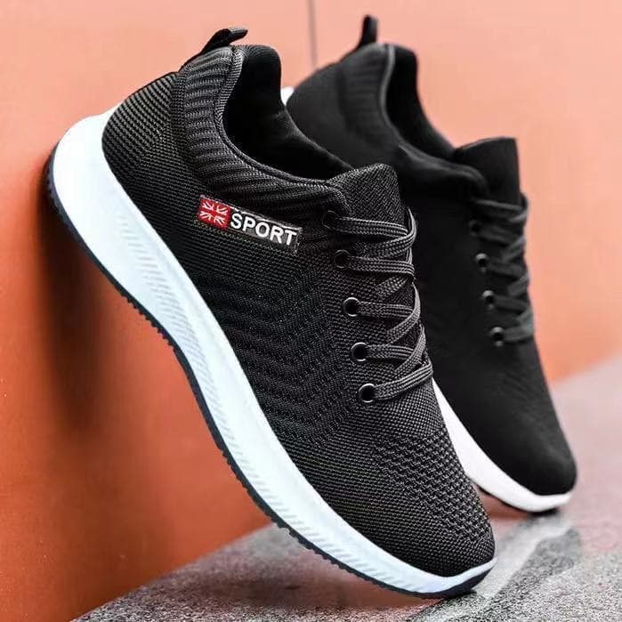 Shoes Men's Flying Woven Breathable Casual Shoes Breathable Sports Shoes Spring New Middle-aged and Elderly Men's Shoes Comfortable Dad Shoes 44