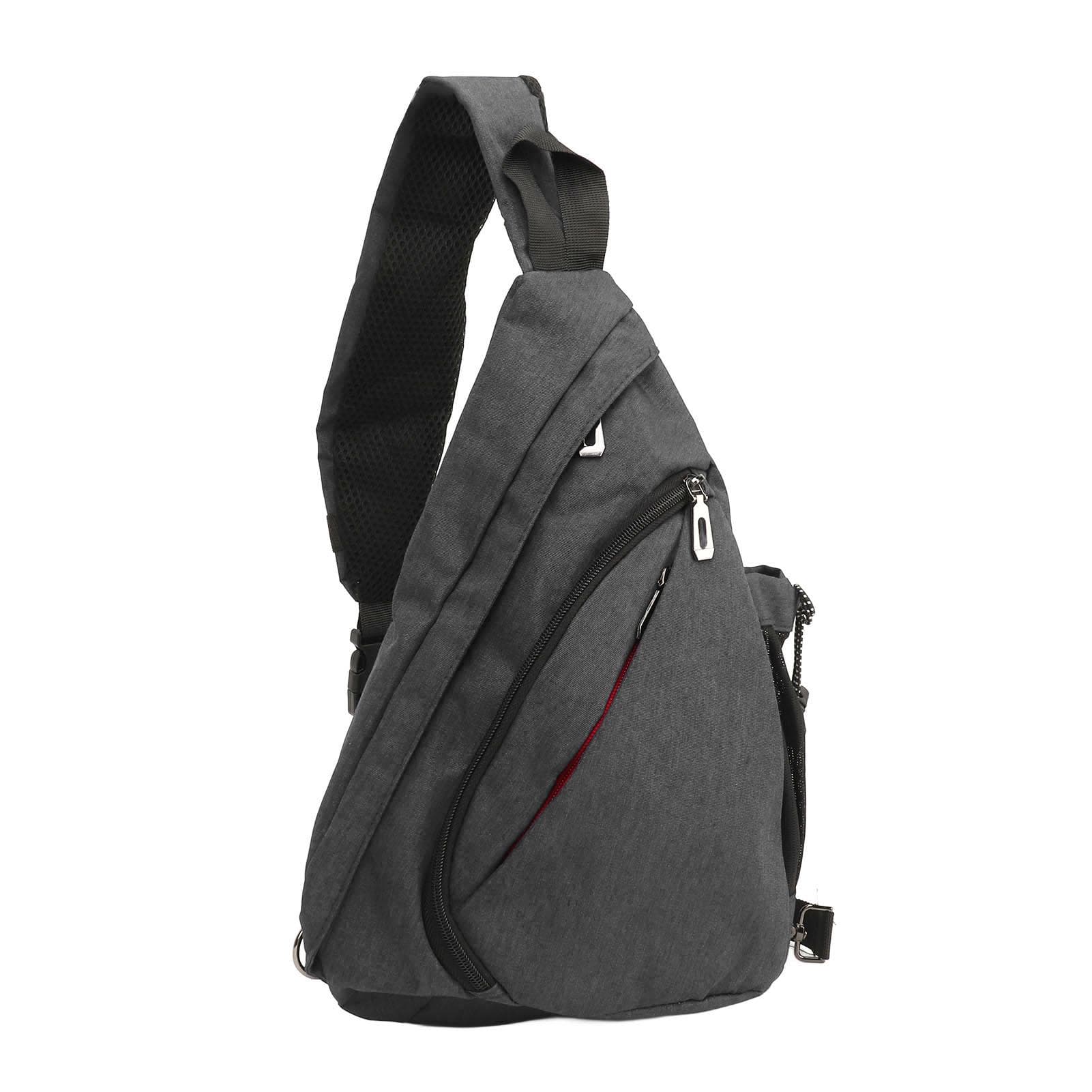 Men Fanny Pack Simple Stylish Multifunctional Portable Adjustable Shoulder Strap Sling Bag for