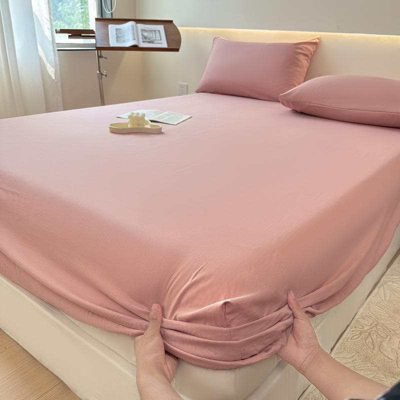 1Pc Flower Printing Bed Sheet For Double Bed Adjustable Elastic Band Wrap Around Mattress Cover Queen/King 100x200x20cm 1pc