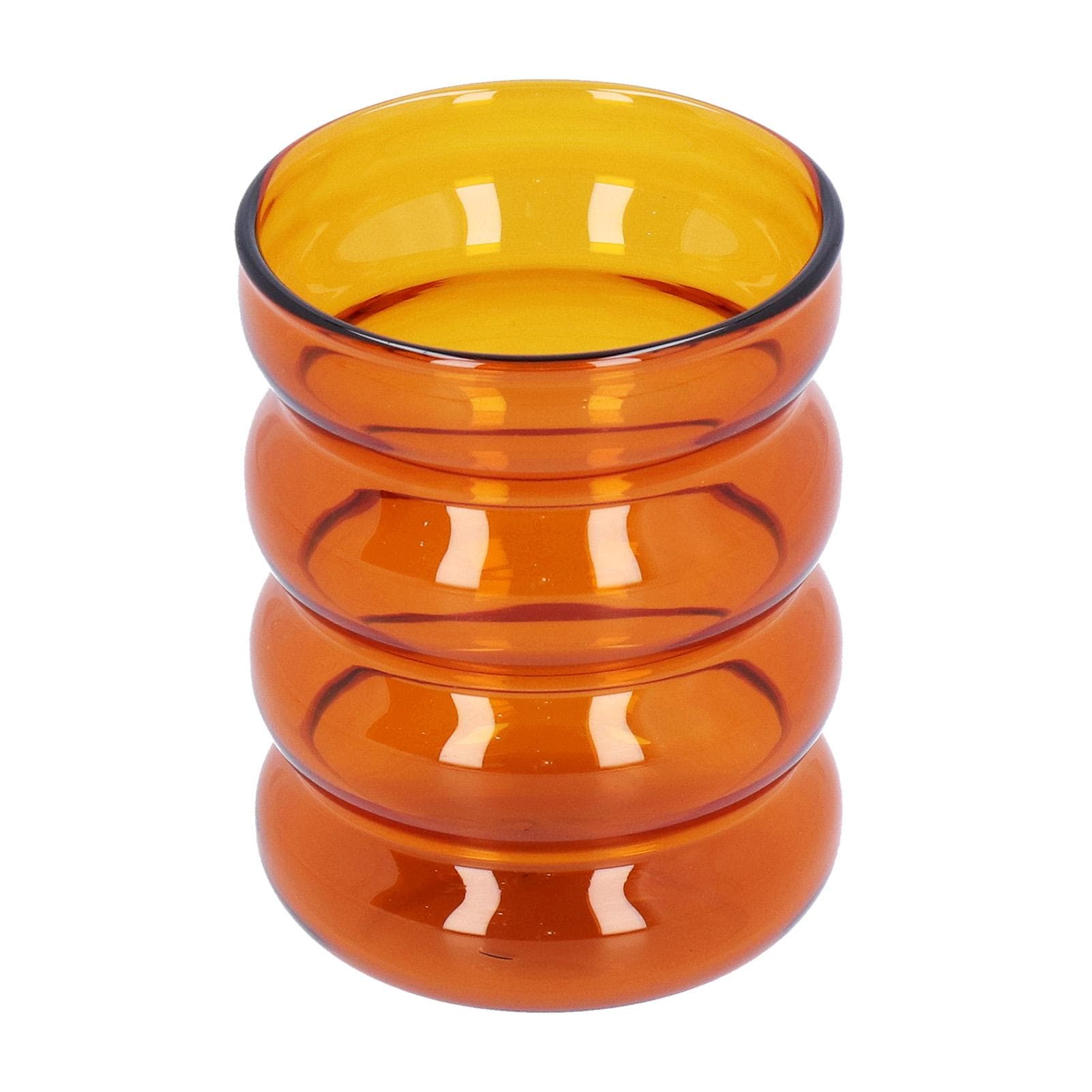 Bamboo Joint Design High Borosilicate Glass Cup HeatResistant Drinking Cup for Milk Beer brown
