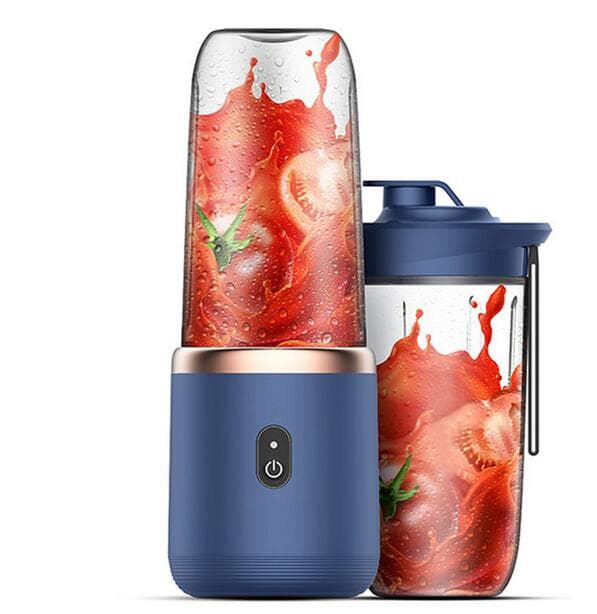 Mini mixer 40W Juice blender mini portable quick blender cup personal size rechargeable USB Double blue