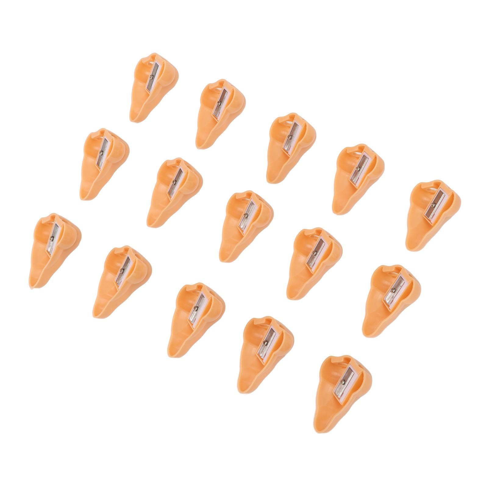15pcs Nose Shape Pencil Sharpeners for Student Cartoon Plastic Pencil Sharpener for School Home