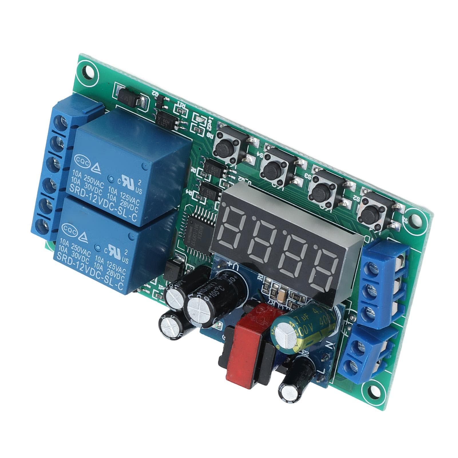 2 Channel Time Delay Relay Module Digital Pulse Trigger Cycle Timer Control Board 220VAC YF?7