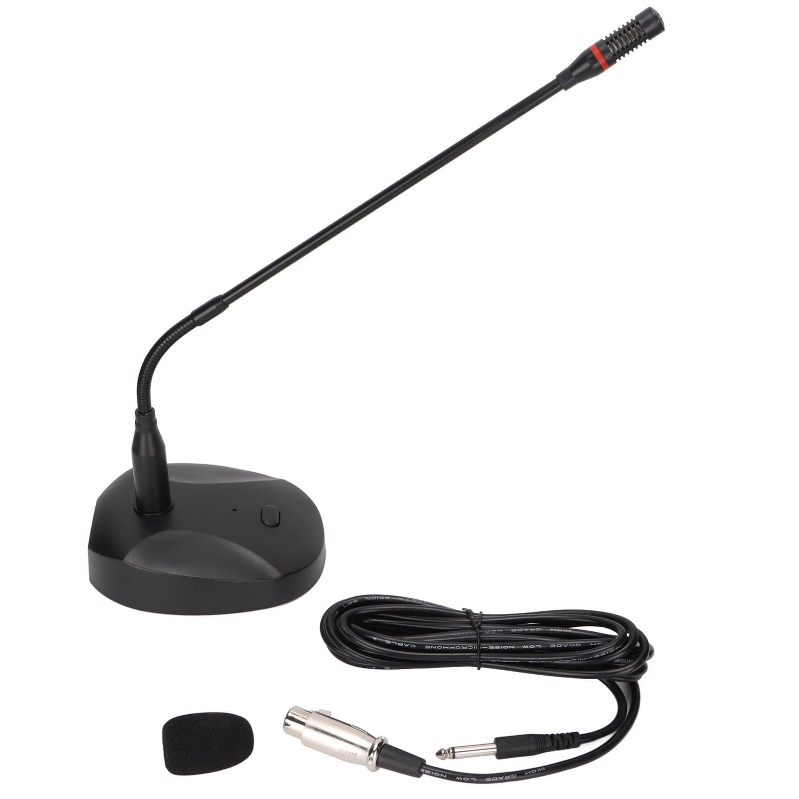 Gooseneck Microphone Desktop Microphone with XLR to 6.35mm Cable for Conference Webcast