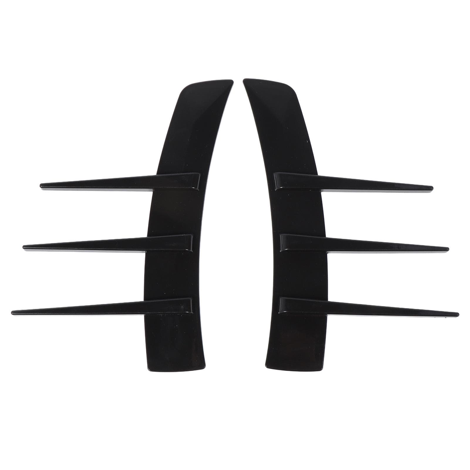 1 Pair Bumper Side Air Vent Trim Universal Car Mudguard Side Vents Stickers Soft Fins Spoiler Kit