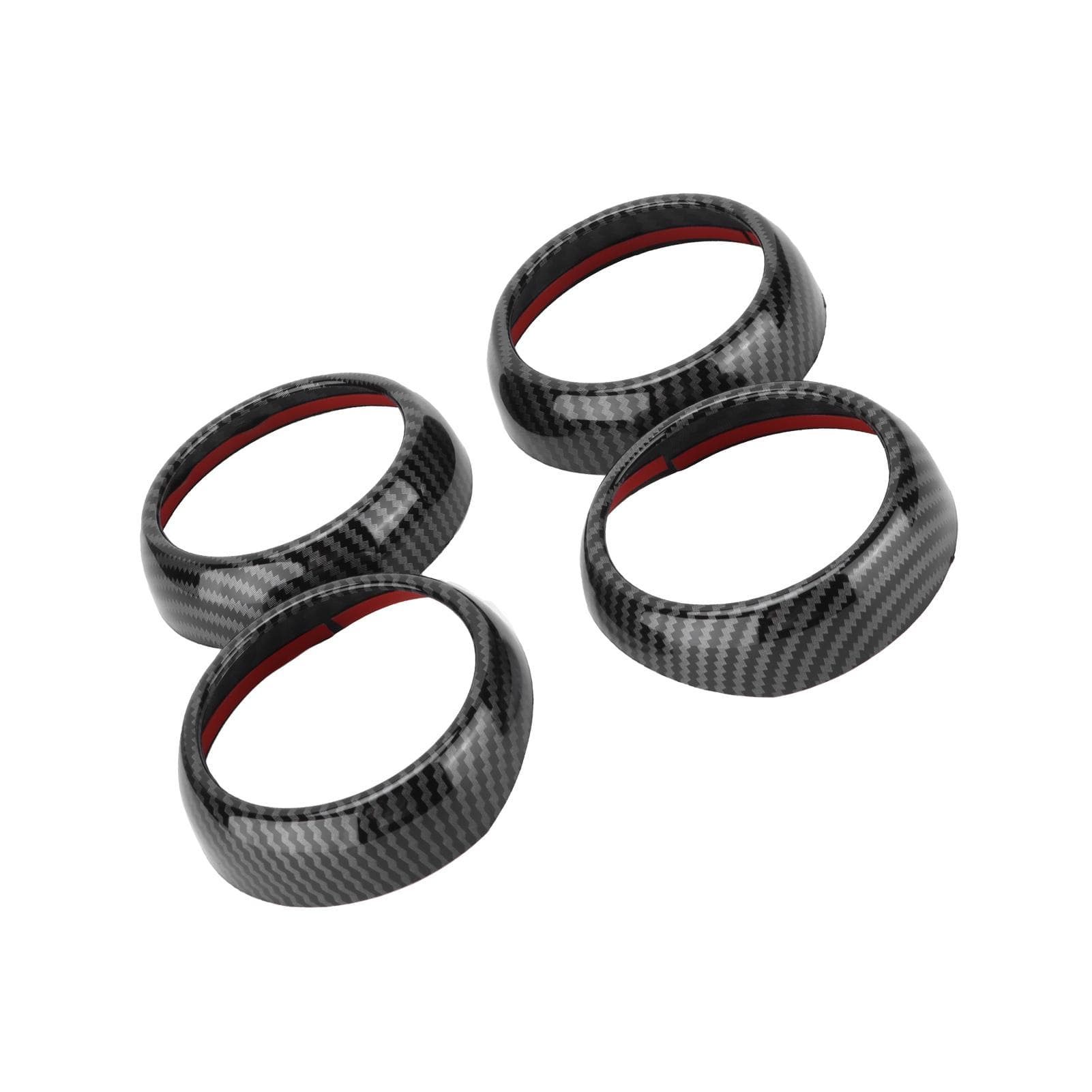Carbon Fiber Style Air Vent Covers Trims Replacement for Smart FortwoForfour 453 2015?2021