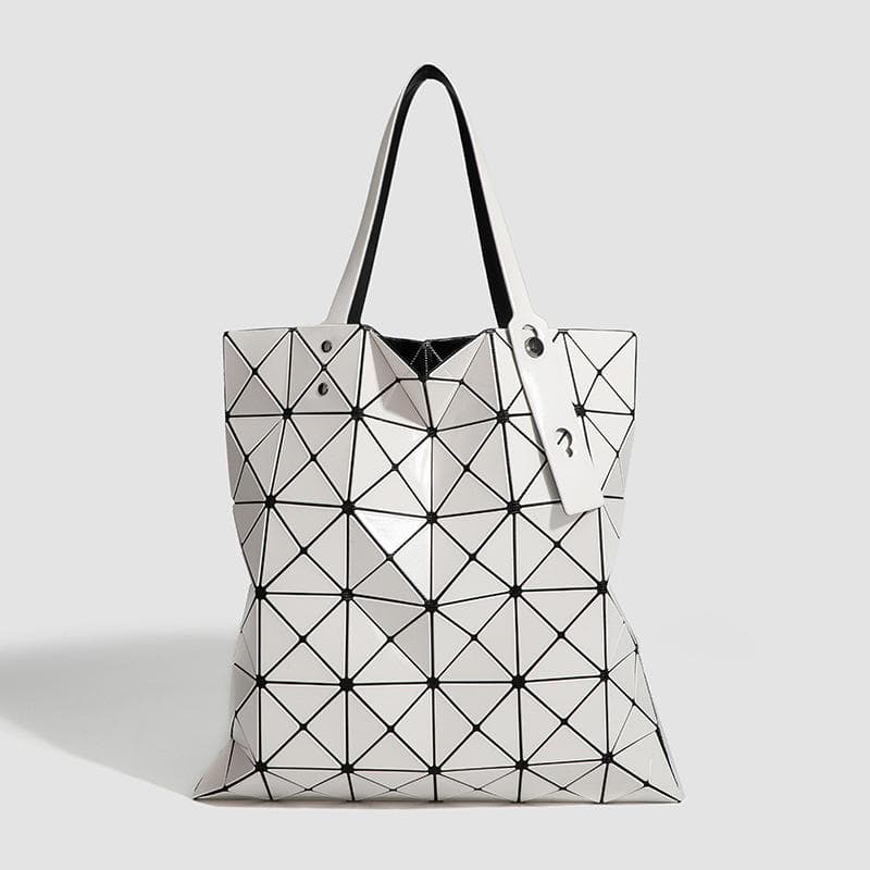 Fashionable New Geometric Diamond-shaped Bag, Single-shoulder Handbag, Checkered Bag, Commuter Bag