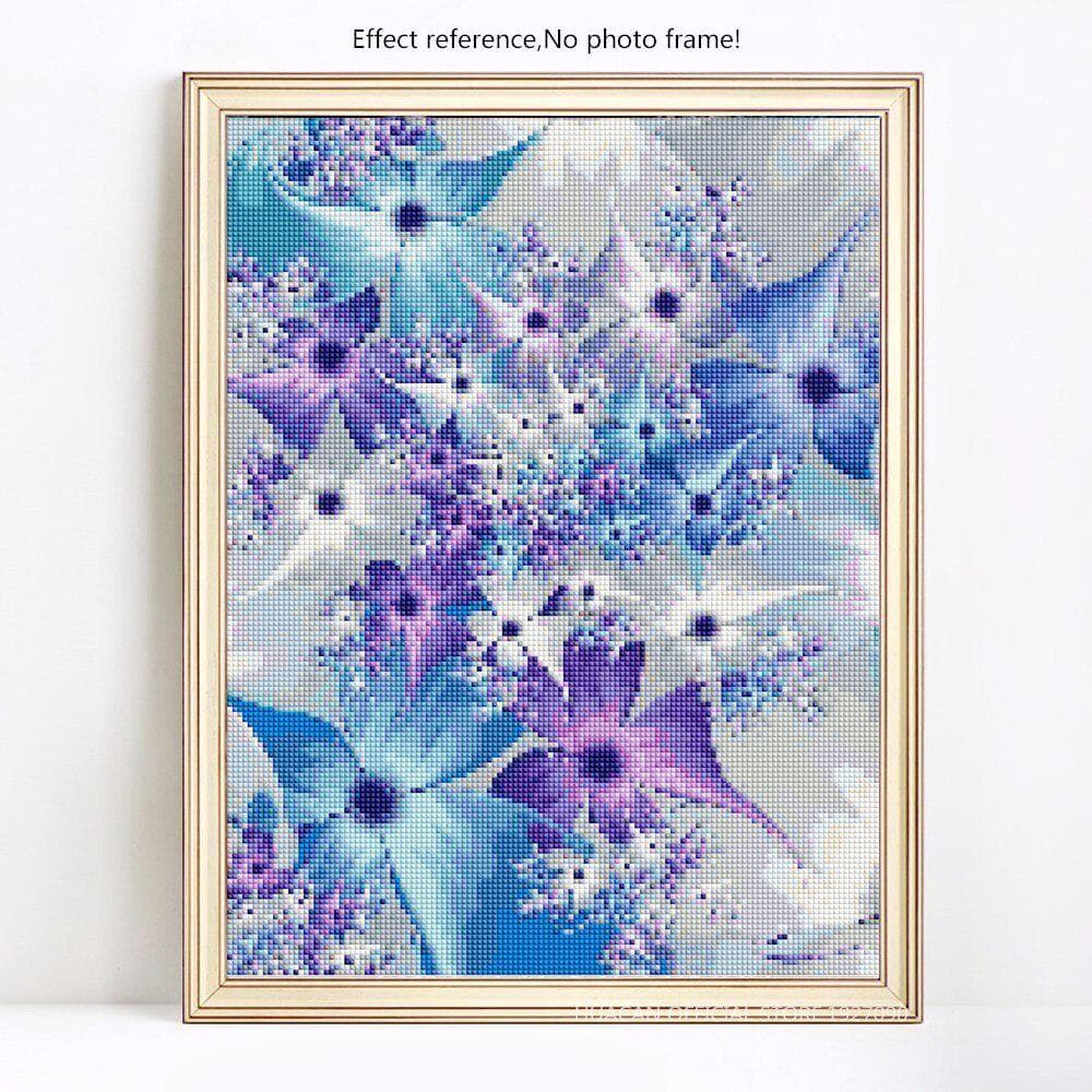 Diamond Painting With Round Stones Flowers Diamond Embroidery Flower Hobby And Handicraft Pictures 20X30