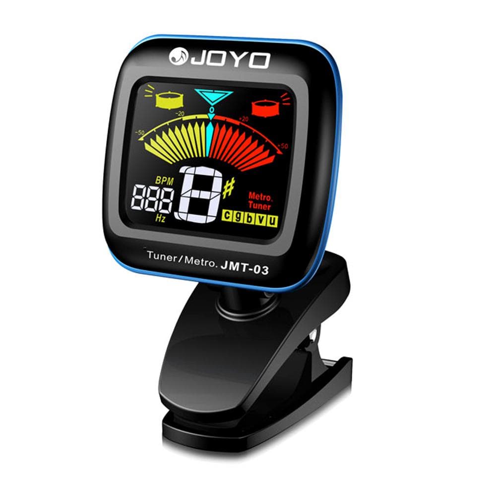 JOYO JMT-03 Portable Guitar Tuner Metronome Digital Tuner Clip Mic for Chromatic Guitar Bass