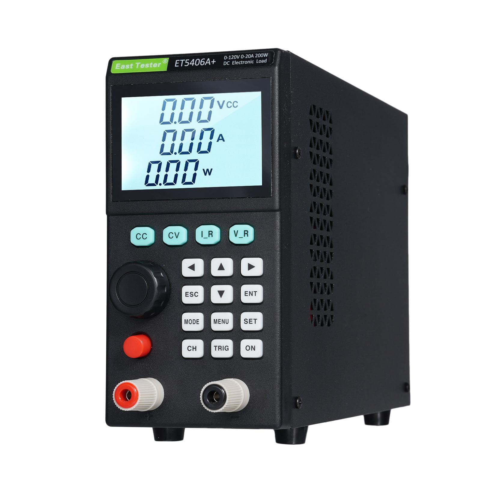 East Tester ET5406A+ 200W 0-120V 0-20A Programmable DC Electronic Load Tester 1mV1mA Mini Battery EU Plug black