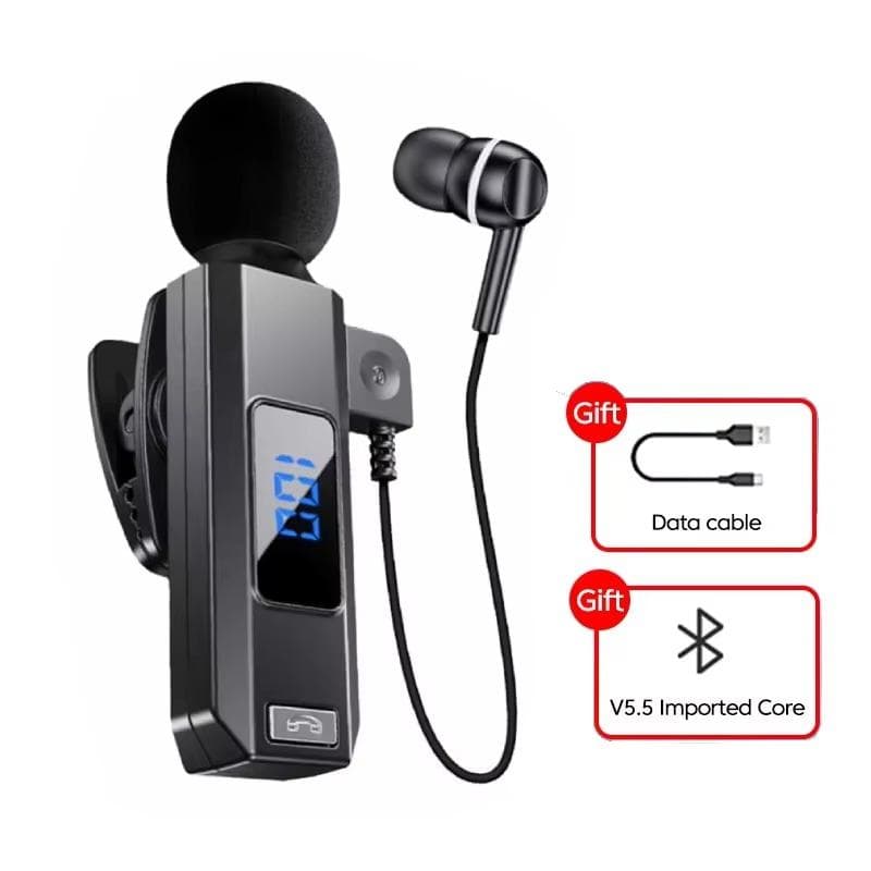 Lavalier Microphone Wireless Bluetooth Earphones Sports Sweatproof High Fidelity High-Definition Call Noise Cancelling Earphones