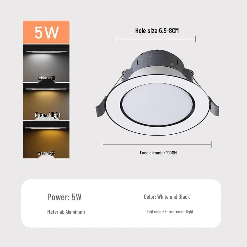 Tri-Color LED Recessed Downlight