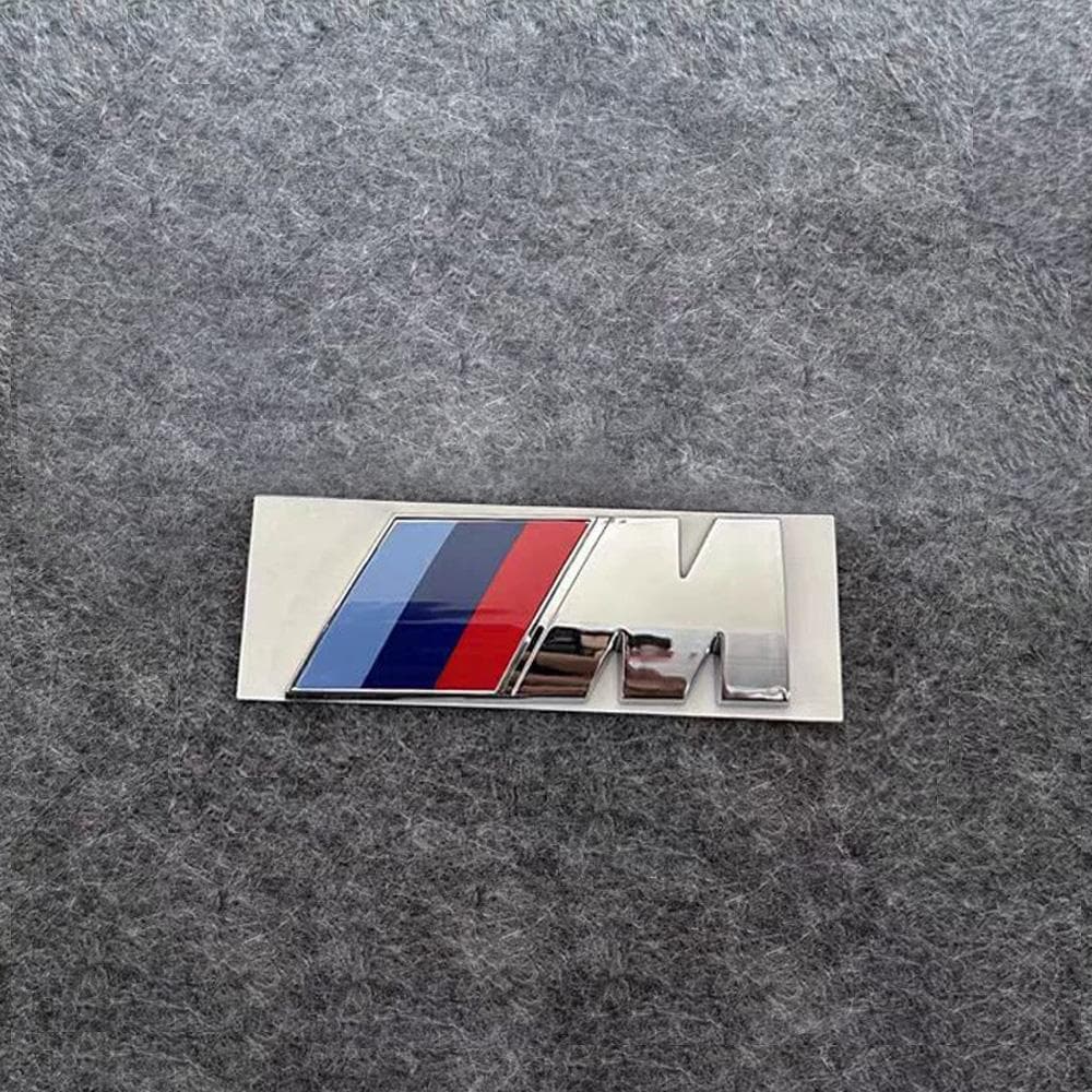 BMW M Emblem 3D ABS Car Fender logo Rear Trunk Sticker For BMW E39 E46 E36 E90 G20 G30 E60 G22 F30 F20 X3 X5 X6 M Accessories 5.5x2cm silver