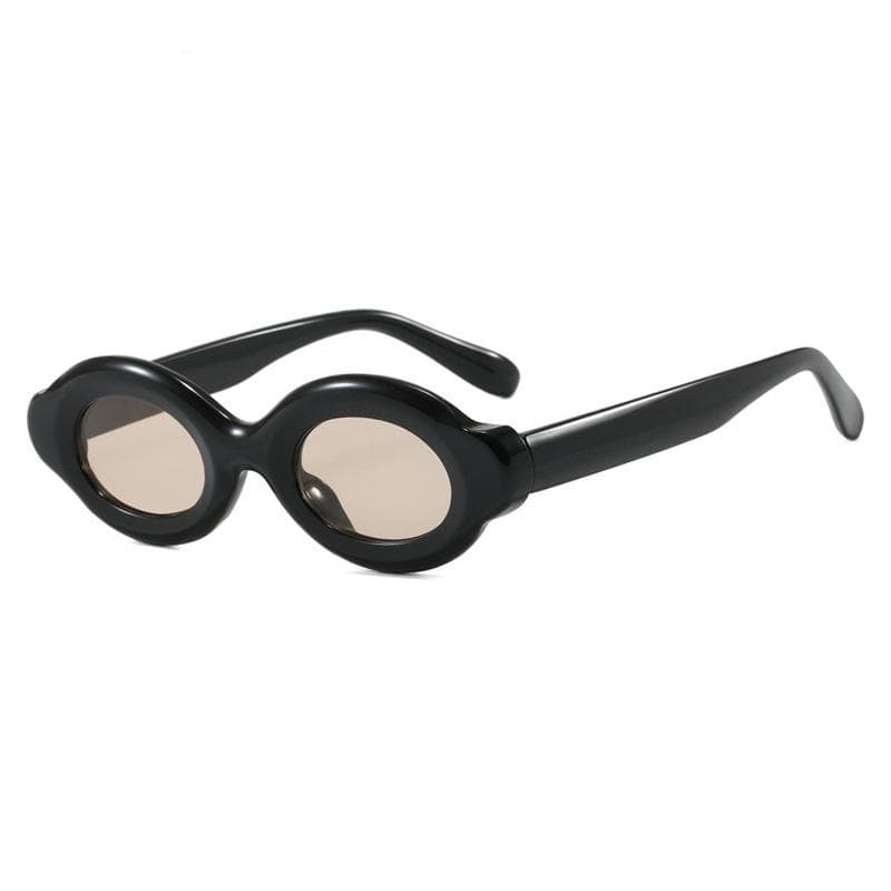 New Retro Bubble Oval Sunglasses UV400 Protection Trendy Women Men High Quality Personalized Brand Design as picture