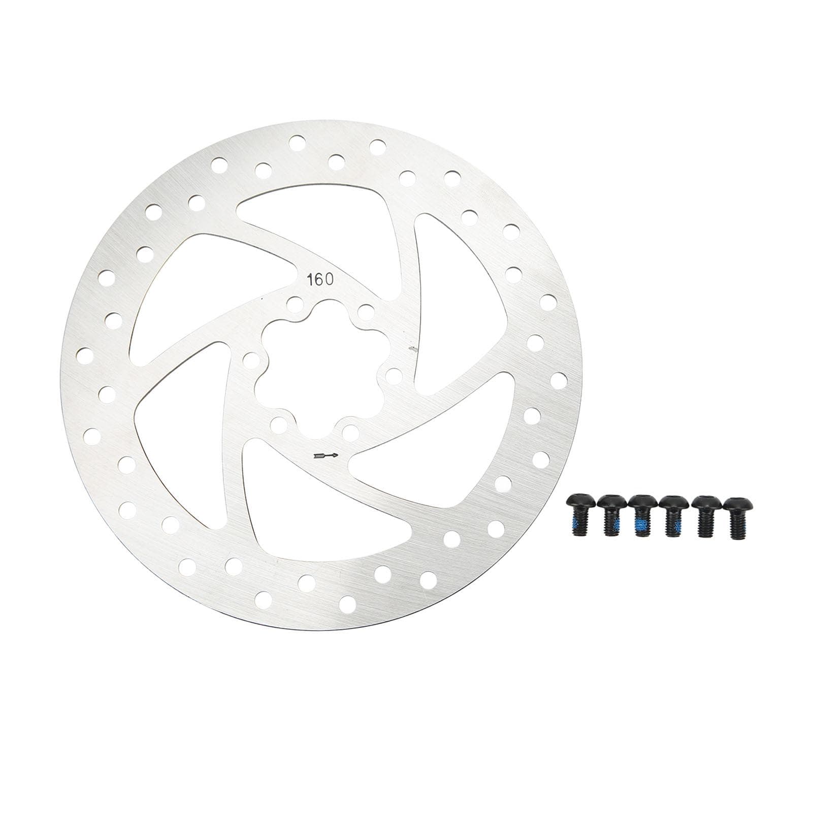 6 Bolt 160mm Disc Brake Rotor Stainless Steel Electric Scooter Disc Brake Rotor with 6 Screws