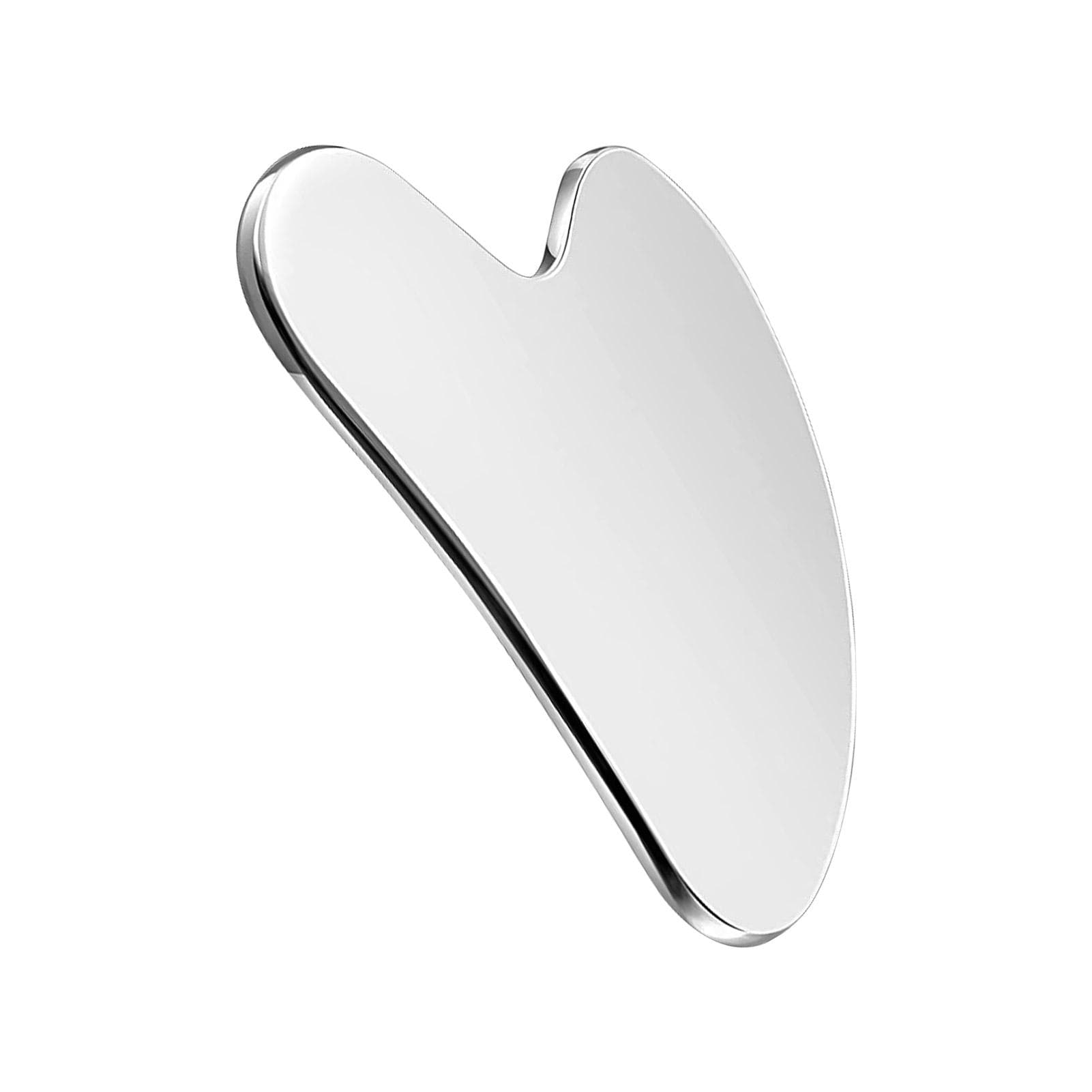 Stainless Steel Gua Sha Tool for Face Therapy Facial Skin Care Lymphatic Detoxification Reduce silver