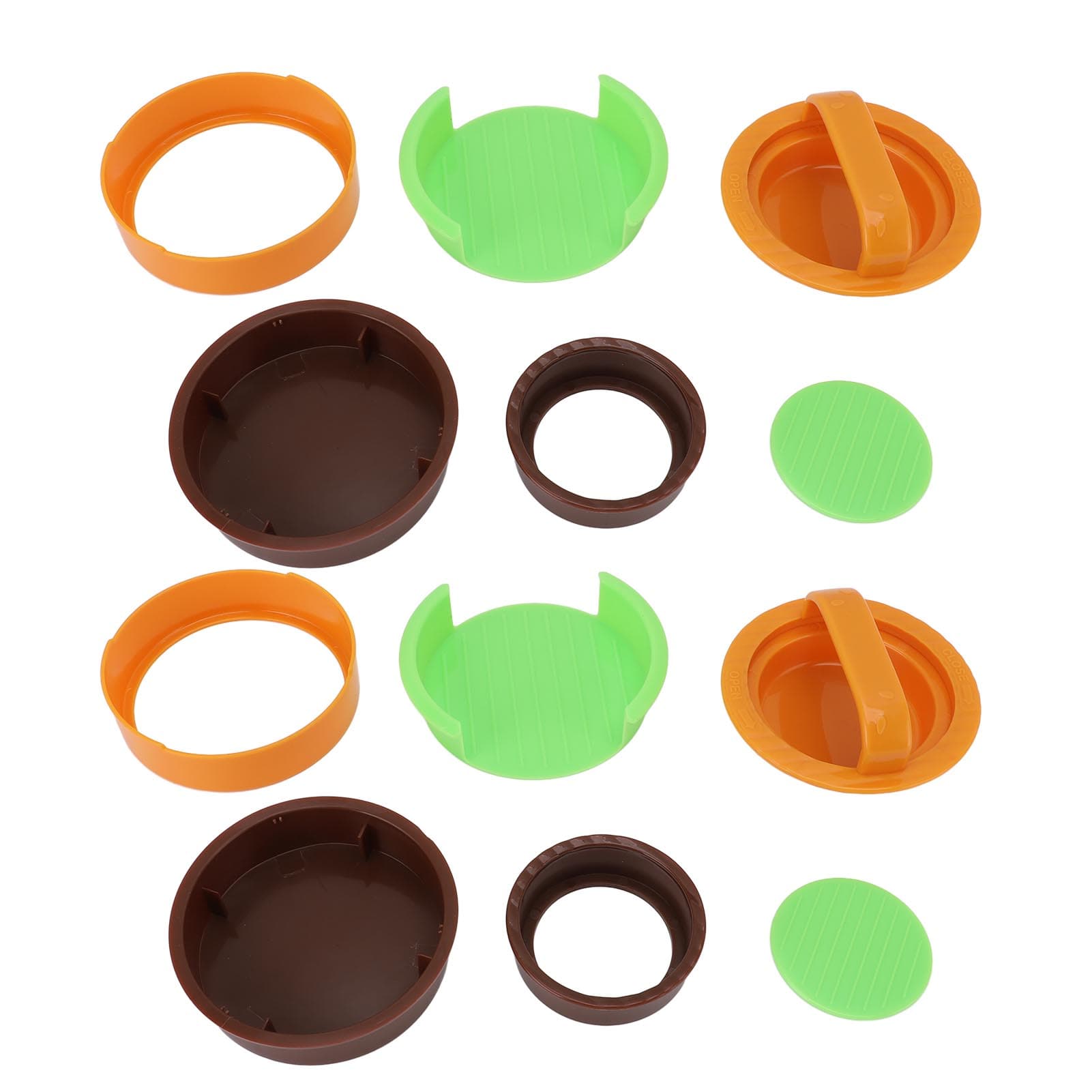 2PCS Hamburger Press Patty Makers Non Stick Round Shape Portable Hamburger Patty Press for Home L(for 6.5-9kg)