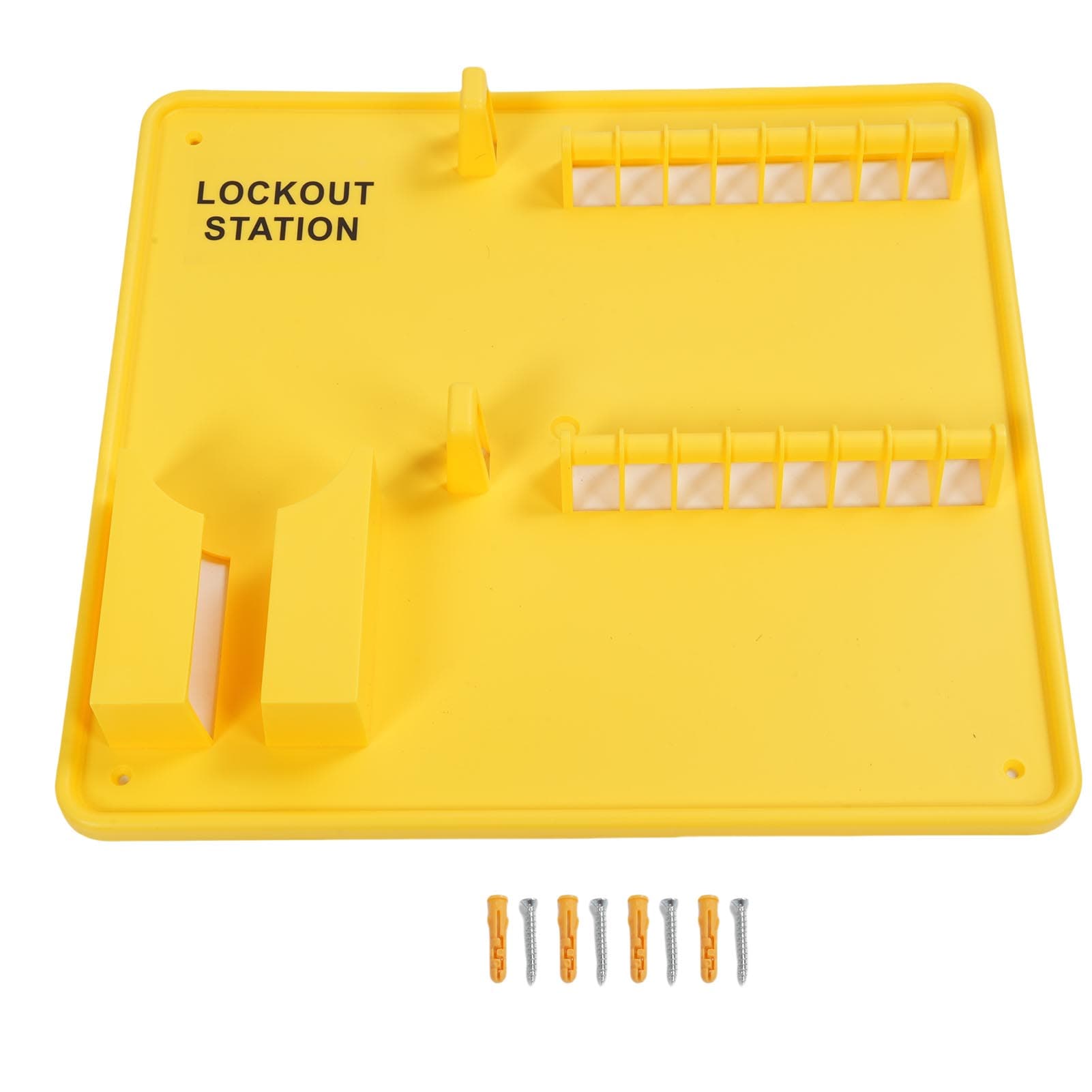 Lockout Tagout Station Enough Storage Space Wall Mount PC Heatproof Industrial Safety Padlock LOTO
