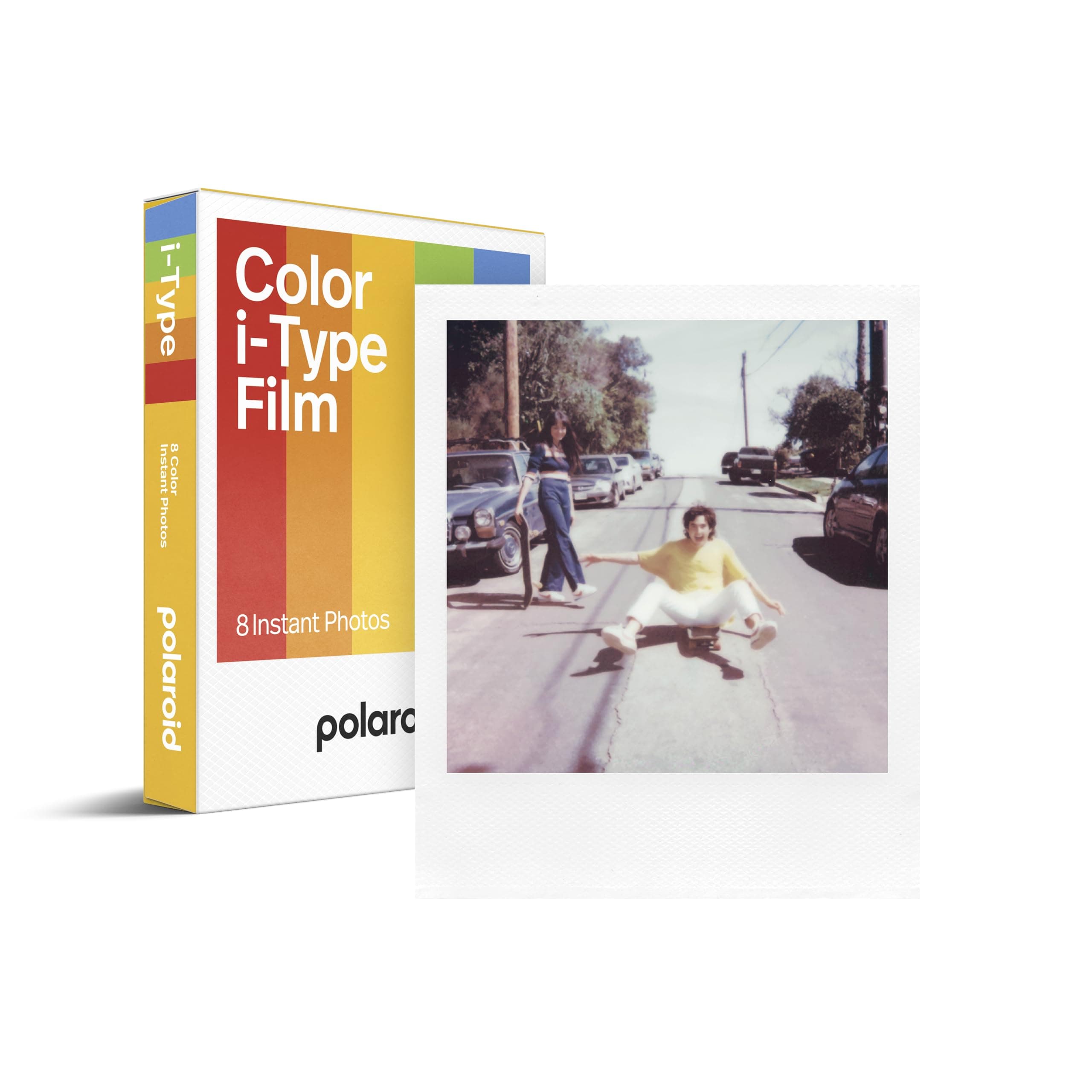 Polaroid Instant Film, Color i-Type Film, 8 Sheets, White Frame (6000)