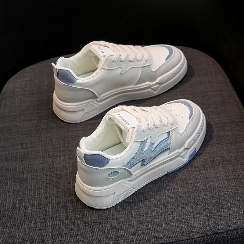 Spring New Korean Version of The Small White Shoes Female Student Casual Street Shooting Shoes Female Thick Bottom Heightened Female Shoes 40