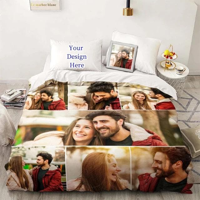 3D Custom Po Bedding Set Interesting Creative Customized Duvet Cover With Pillowcases Twin Full Queen King Size Dropshipping Eu-Double200x200cm