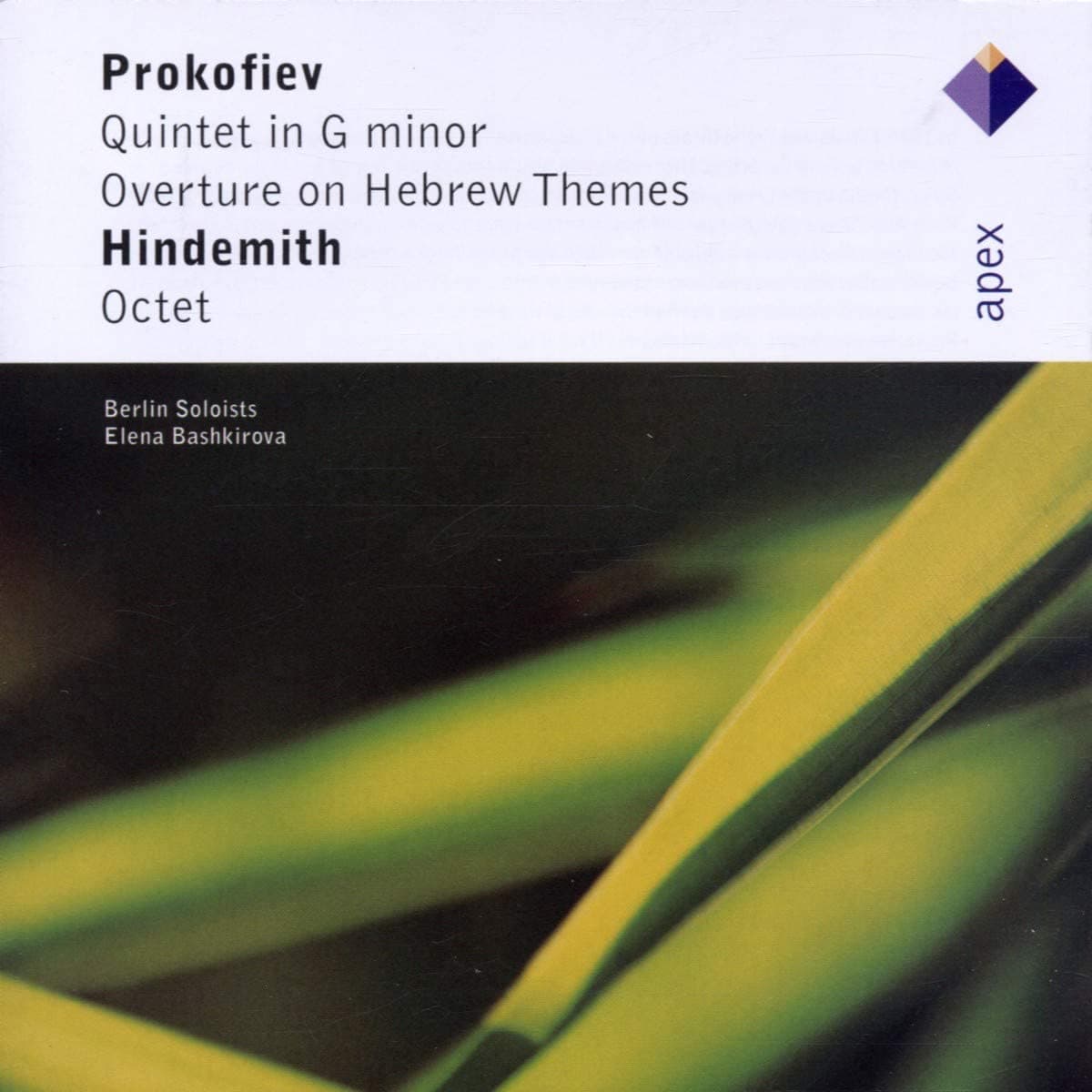 CD PAUL HINDEMITH, SERGEY PROKOFIEV, E - Prokofiev: Quintet, Overture on Heb 0927443952 Apex 2002 Non Japan Classical Used